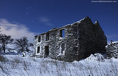 Glenshane Pass Moonlit Snow Scenes - Dec 9th 2017